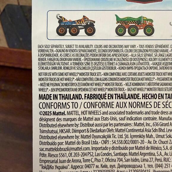 Hot Wheels Mattel Monster Trucks Big Rigs Mega-Wrex Die-Cast Toy Truck - Picture 3 of 3